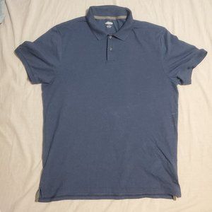 Old Navy Built-in Flex Polo Shirt Blue/Slate Large